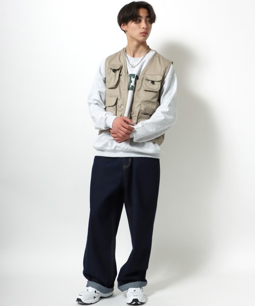 Salong hameu(サロン ハミュー)の「多ポケットのフィッシングベスト メンズ レディース(ベスト・メンズ・チャコールグレー/ベージュ/カーキ・M/L/XL)」の16枚目の写真