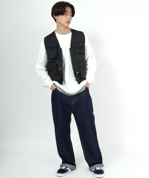 Salong hameu(サロン ハミュー)の「多ポケットのフィッシングベスト メンズ レディース(ベスト・メンズ・チャコールグレー/ベージュ/カーキ・M/L/XL)」の19枚目の写真