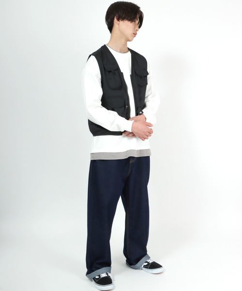 Salong hameu(サロン ハミュー)の「多ポケットのフィッシングベスト メンズ レディース(ベスト・メンズ・チャコールグレー/ベージュ/カーキ・M/L/XL)」の20枚目の写真