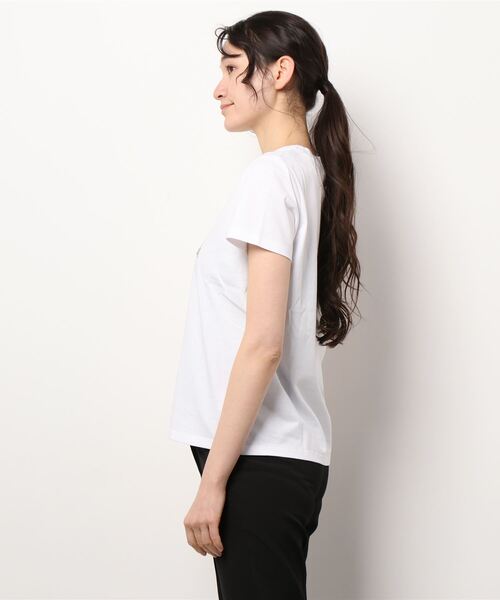 INED CLARO（イネドクラロ）の「フォトプリントTシャツ（Tシャツ/カットソー・レディース・ホワイト/ベージュ・フリー）」の3枚目の写真