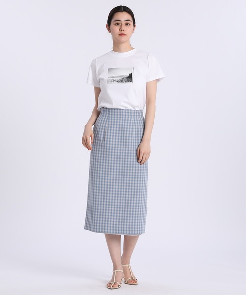 INED CLARO（イネドクラロ）の「フォトプリントTシャツ（Tシャツ/カットソー・レディース・ホワイト/ベージュ・フリー）」の10枚目の写真