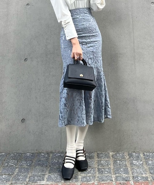 TITTY&CO.（ティティーアンドコー）の「【TITTY&CO.】マーメイドレーススカート（スカート・レディース・ブルー/アイボリー・X-SMALL/FREE）」の3枚目の写真