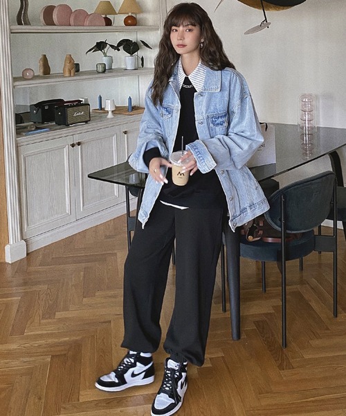 Jewelobe（ジュエローブ）の「ダメージデニムルーズジャケット（デニムジャケット・レディース・サックスブルー・S/M）」の16枚目の写真