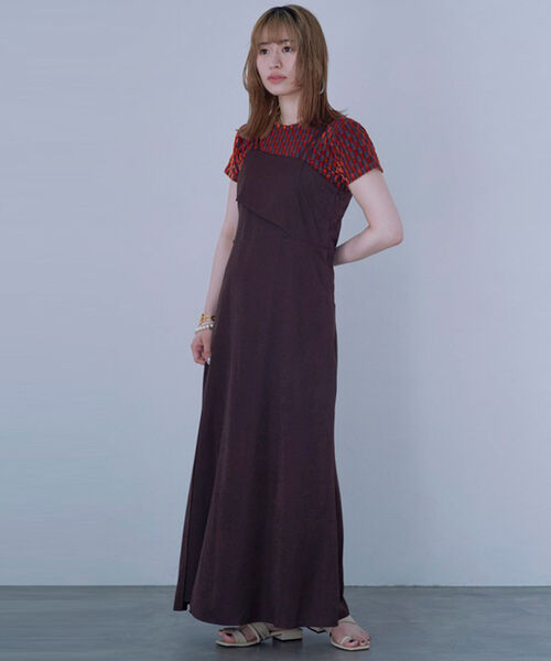 Ray BEAMS(レイビームス)の「Ray BEAMS / オパール チェック ハーフスリーブ Tシャツ(Tシャツ/カットソー・レディース・オリーブ/オレンジ・ONE SIZE)」の13枚目の写真