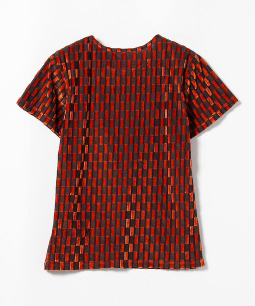 Ray BEAMS(レイビームス)の「Ray BEAMS / オパール チェック ハーフスリーブ Tシャツ(Tシャツ/カットソー・レディース・オリーブ/オレンジ・ONE SIZE)」の17枚目の写真