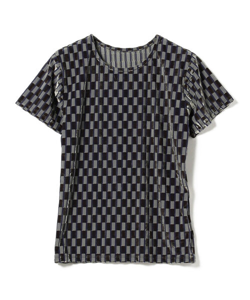 Ray BEAMS(レイビームス)の「Ray BEAMS / オパール チェック ハーフスリーブ Tシャツ(Tシャツ/カットソー・レディース・オリーブ/オレンジ・ONE SIZE)」の19枚目の写真