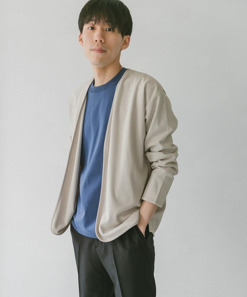 URBAN RESEARCH DOORS(アーバンリサーチドアーズ)の「『UR TECH ひやサラクール』Air Dry ポンチカーディガン(カーディガン/ボレロ・メンズ・グレー系その他/チャコールグレー/ブラウン系その他・MEDIUM/LARGE)」の18枚目の写真