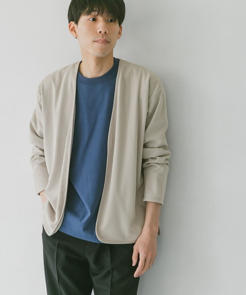 URBAN RESEARCH DOORS(アーバンリサーチドアーズ)の「『UR TECH ひやサラクール』Air Dry ポンチカーディガン(カーディガン/ボレロ・メンズ・グレー系その他/チャコールグレー/ブラウン系その他・MEDIUM/LARGE)」の13枚目の写真