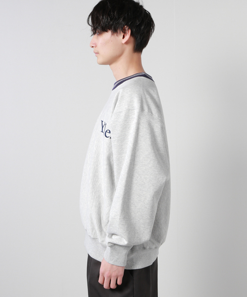JOURNAL STANDARD（ジャーナルスタンダード）の「【YALE×JOURNAL STANDARD】別注 リンガースウェット（スウェット・メンズ・ライトグレー/ネイビー・LARGE/MEDIUM）」の5枚目の写真