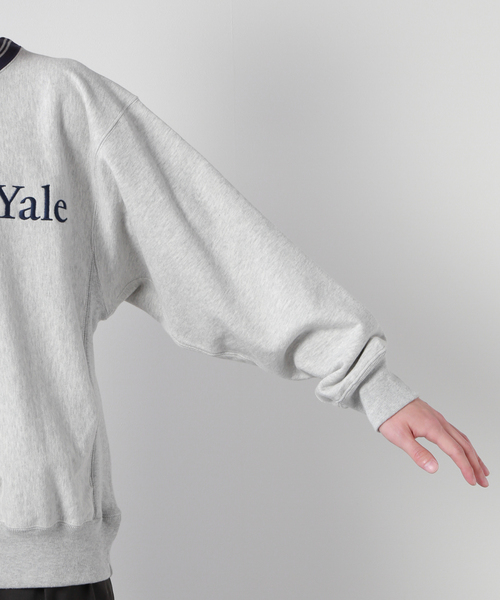 JOURNAL STANDARD（ジャーナルスタンダード）の「【YALE×JOURNAL STANDARD】別注 リンガースウェット（スウェット・メンズ・ライトグレー/ネイビー・LARGE/MEDIUM）」の9枚目の写真