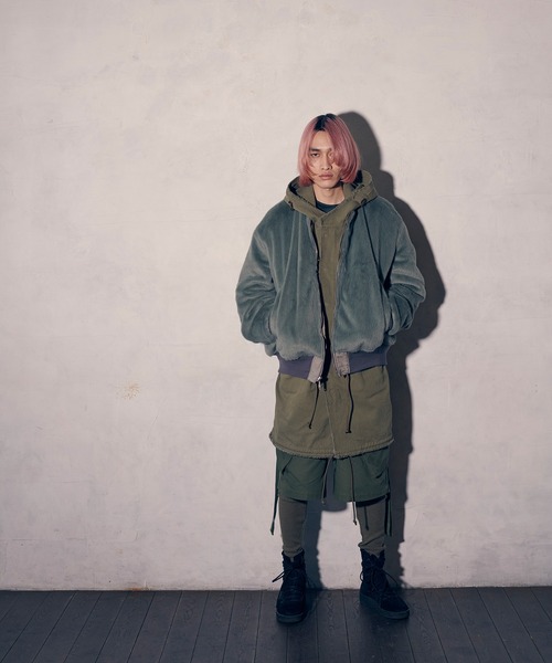 Wizzard(ウィザード)の「Wizzard ウィザード / LAYERED PANTS 異素材レイヤードパンツ / WPA22-002(その他パンツ・メンズ・カーキ/ブラック・3/1/2)」の12枚目の写真