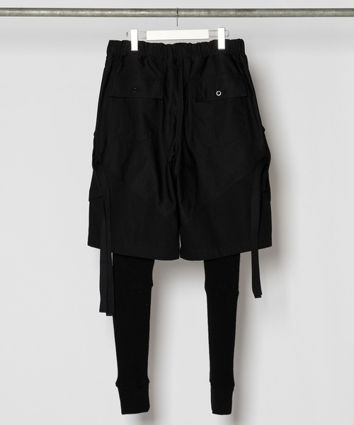 Wizzard(ウィザード)の「Wizzard ウィザード / LAYERED PANTS 異素材レイヤードパンツ / WPA22-002(その他パンツ・メンズ・カーキ/ブラック・3/1/2)」の6枚目の写真