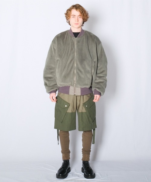 Wizzard(ウィザード)の「Wizzard ウィザード / LAYERED PANTS 異素材レイヤードパンツ / WPA22-002(その他パンツ・メンズ・カーキ/ブラック・3/1/2)」の8枚目の写真