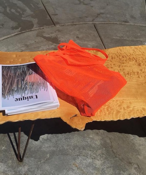 Bonjour Girl（ボンジュールガール）の「【Planforotherday/プラン・フォー・アザーデイ】MESH BASKET BAG メッシュバスケットバッグ（トートバッグ・レディース・ブルー/ピンク/オレンジ/イエロー・FREE）」の10枚目の写真