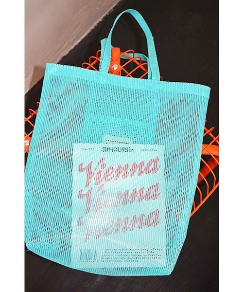 Bonjour Girl（ボンジュールガール）の「【Planforotherday/プラン・フォー・アザーデイ】MESH BASKET BAG メッシュバスケットバッグ（トートバッグ・レディース・ブルー/ピンク/オレンジ/イエロー・FREE）」の15枚目の写真