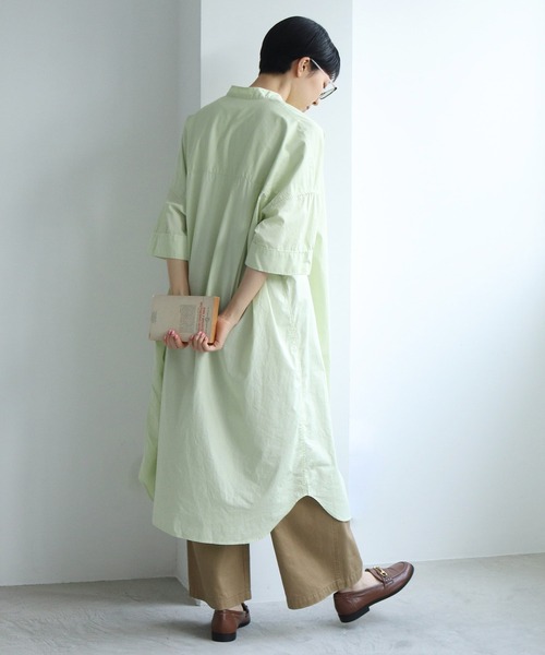 PAR ICI（パーリッシィ）の「ビタミンカラー BIGシャツワンピース（シャツワンピース・レディース・ブルー/ブラック系その他/ブルー系その他/ライトグリーン/ブラック/レッド/レッド系その他・FREE）」の17枚目の写真