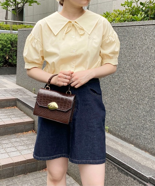 PairPair(ペアペア)の「セーラーカラーブラウス(シャツ/ブラウス・レディース・オフホワイト/クリーム/ピンクベージュ・フリー)」の9枚目の写真