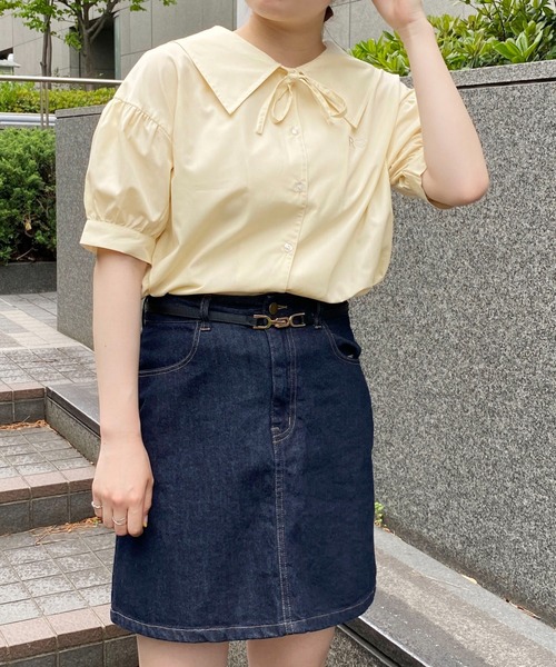 PairPair(ペアペア)の「セーラーカラーブラウス(シャツ/ブラウス・レディース・オフホワイト/クリーム/ピンクベージュ・フリー)」の10枚目の写真