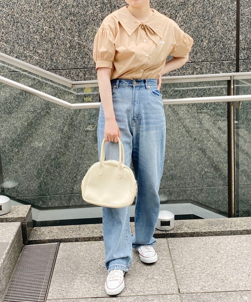 PairPair(ペアペア)の「セーラーカラーブラウス(シャツ/ブラウス・レディース・オフホワイト/クリーム/ピンクベージュ・フリー)」の22枚目の写真