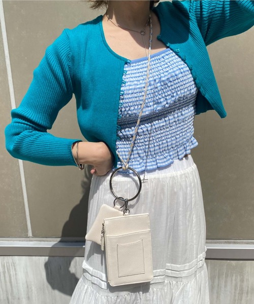 archives（アルシーヴ）の「シャーリングキャミソール（キャミソール・レディース・ブラック/ベージュ/オレンジ/ブルー/グリーン・MEDIUM）」の4枚目の写真