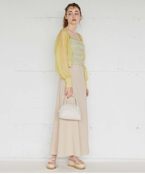 archives（アルシーヴ）の「シャーリングキャミソール（キャミソール・レディース・ブラック/ベージュ/オレンジ/ブルー/グリーン・MEDIUM）」の12枚目の写真