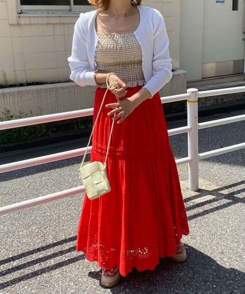 archives（アルシーヴ）の「シャーリングキャミソール（キャミソール・レディース・ブラック/ベージュ/オレンジ/ブルー/グリーン・MEDIUM）」の18枚目の写真