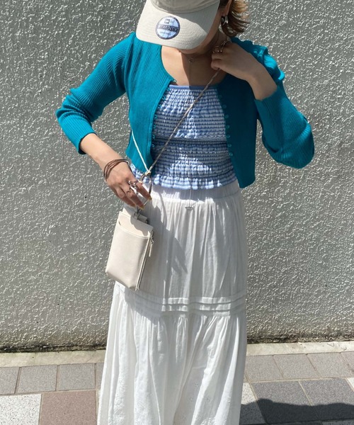 archives（アルシーヴ）の「シャーリングキャミソール（キャミソール・レディース・ブラック/ベージュ/オレンジ/ブルー/グリーン・MEDIUM）」の22枚目の写真