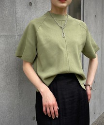 &g'aime | 【&g’aime】アウトリンキングハーフスリーブニット(ニット/セーター)