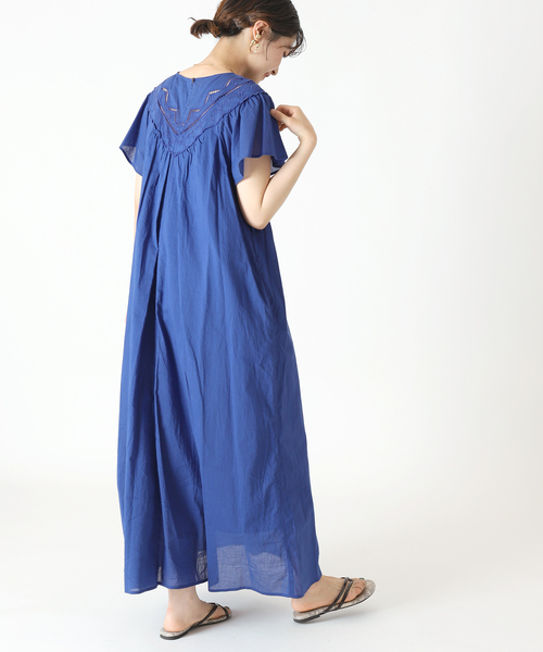 B.C STOCK(ベーセーストック)の「カットワーク シシュウワンピース(ワンピース・レディース・ブラック/パープル/ブルー系その他・FREE)」の9枚目の写真