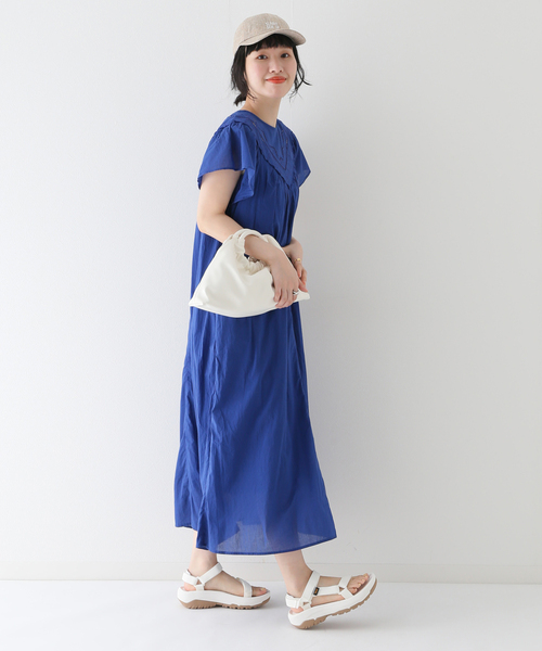 B.C STOCK(ベーセーストック)の「カットワーク シシュウワンピース(ワンピース・レディース・ブラック/パープル/ブルー系その他・FREE)」の18枚目の写真