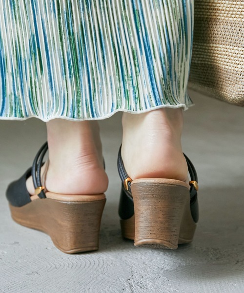 Fashion Letter(ファッションレター)の「2wayアンクルストラップコンフォートサンダル 痛くないサンダル(サンダル・レディース・ホワイト/ブラック/ベージュ/ライトグリーン/ピンク系その他/ダークベージュ・LL/S/M/L)」の8枚目の写真
