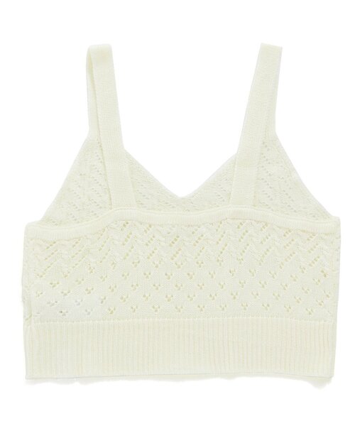 algy（アルジー）の「透かし編みニットビスチェ（ベスト・キッズ・ブラック/アイボリー/ミント・SMALL/MEDIUM/X-SMALL/XX-SMALL）」の6枚目の写真