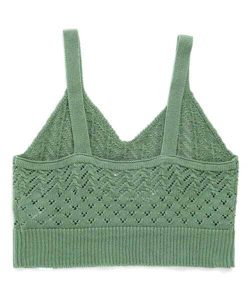 algy（アルジー）の「透かし編みニットビスチェ（ベスト・キッズ・ブラック/アイボリー/ミント・SMALL/MEDIUM/X-SMALL/XX-SMALL）」の7枚目の写真