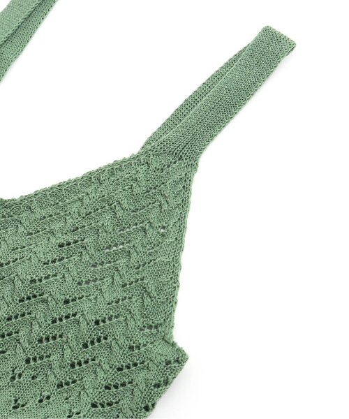 algy（アルジー）の「透かし編みニットビスチェ（ベスト・キッズ・ブラック/アイボリー/ミント・SMALL/MEDIUM/X-SMALL/XX-SMALL）」の9枚目の写真