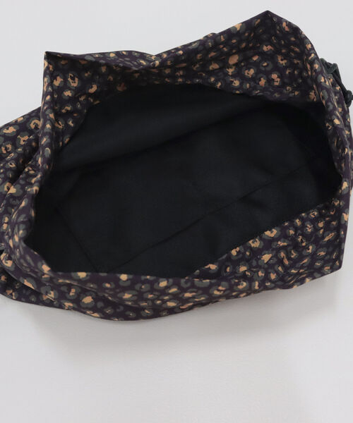 HALIN（ハリン）の「【HALIN/ハリン】レオパード巾着折りたたみバスケットバッグ（かごバッグ・レディース・ダークブラウン/キナリ・FREE）」の22枚目の写真