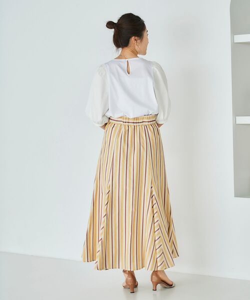 le.coeur blanc(ルクールブラン)の「マーセライズボリュームスリーブプルオーバー(Tシャツ/カットソー・レディース・ライトブルー/ブラック/オフホワイト・38)」の15枚目の写真