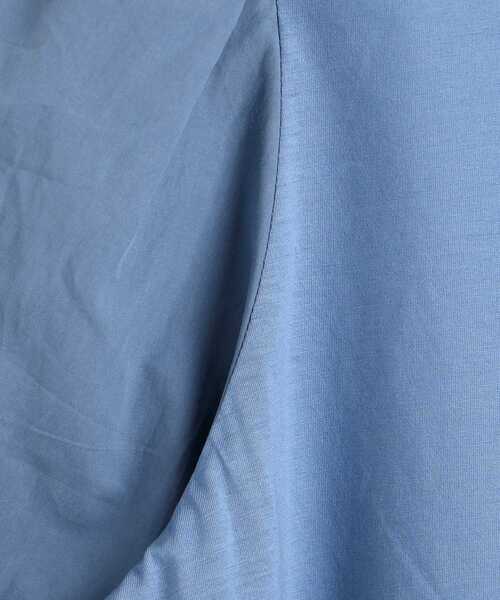 le.coeur blanc(ルクールブラン)の「マーセライズボリュームスリーブプルオーバー(Tシャツ/カットソー・レディース・ライトブルー/ブラック/オフホワイト・38)」の18枚目の写真