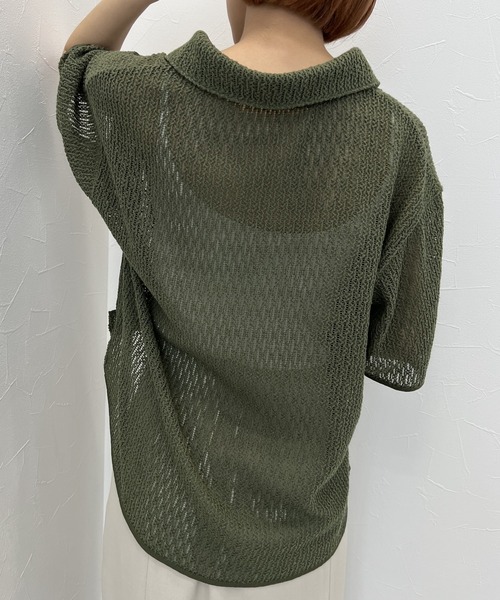 A part by（アパートバイ）の「メッシュスキッパープルオーバー_