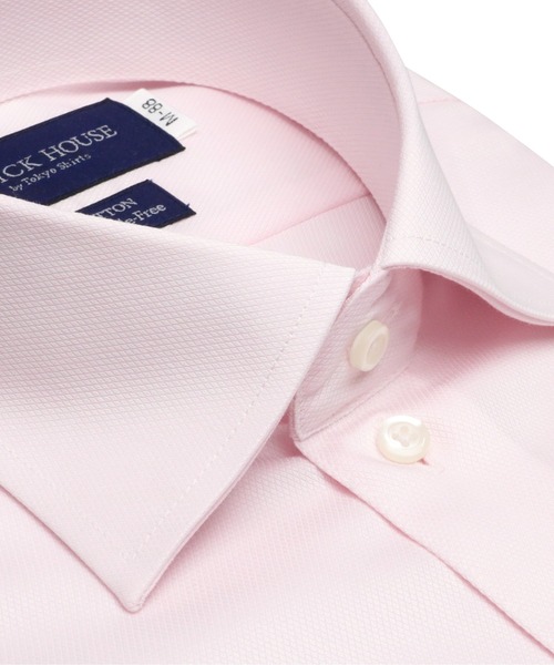 TOKYO SHIRTS(トウキョウシャツ)の「SUPIMA 形態安定ノーアイロン ワイド 長袖ビジネスワイシャツ(ビジネスシャツ・メンズ・ライトピンク・首回り43cm-裄丈90cm/首回り45cm-裄丈82cm/首回り45cm-裄丈86cm/首回り45cm-裄丈90cm/首回り47cm-裄丈90cm/首回り47cm-裄丈86cm/首回り42cm-裄丈90cm/首回り39cm-裄丈88cm)」の4枚目の写真
