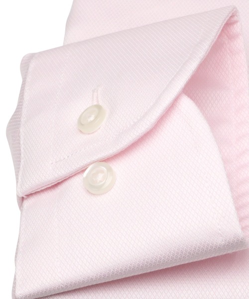 TOKYO SHIRTS(トウキョウシャツ)の「SUPIMA 形態安定ノーアイロン ワイド 長袖ビジネスワイシャツ(ビジネスシャツ・メンズ・ライトピンク・首回り43cm-裄丈90cm/首回り45cm-裄丈82cm/首回り45cm-裄丈86cm/首回り45cm-裄丈90cm/首回り47cm-裄丈90cm/首回り47cm-裄丈86cm/首回り42cm-裄丈90cm/首回り39cm-裄丈88cm)」の3枚目の写真