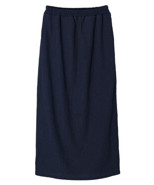 Green Parks(グリーンパークス)の「Iラインシャーリングスカート(スカート・レディース・ネイビー/グリーン/アイボリー・FREE)」の3枚目の写真