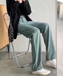 ゆうすけページ ジッパーフロントデニムパンツ 34 ゆうすけページ ジッパーフロントデニムパンツ 34 ダブルニーワイド