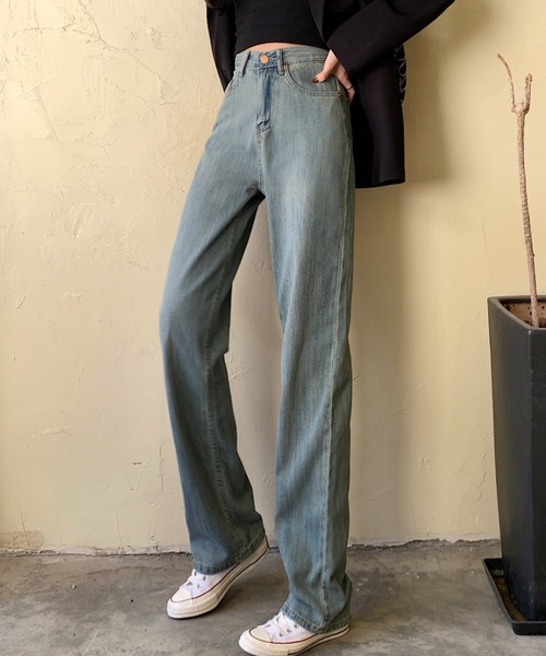 MANGROVE（マングローブ）の「ヴィンテージストレートデニム（デニムパンツ・レディース・ブルー・LARGE/MEDIUM）」の4枚目の写真