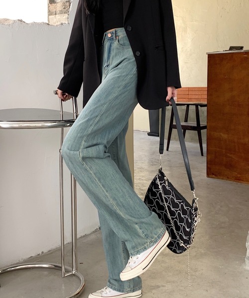 MANGROVE（マングローブ）の「ヴィンテージストレートデニム（デニムパンツ・レディース・ブルー・LARGE/MEDIUM）」の5枚目の写真