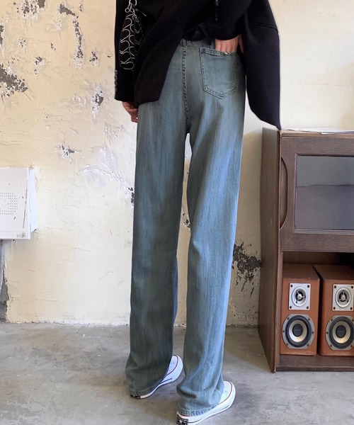 MANGROVE（マングローブ）の「ヴィンテージストレートデニム（デニムパンツ・レディース・ブルー・LARGE/MEDIUM）」の2枚目の写真