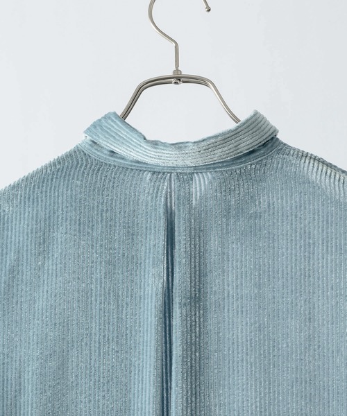 Utusiyo(ウツシヨ)の「corduroy shirt 哀愁(シャツ/ブラウス・メンズ・ブラック/ブルー・FREE)」の16枚目の写真