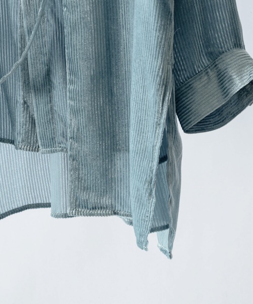 Utusiyo(ウツシヨ)の「corduroy shirt 哀愁(シャツ/ブラウス・メンズ・ブラック/ブルー・FREE)」の18枚目の写真