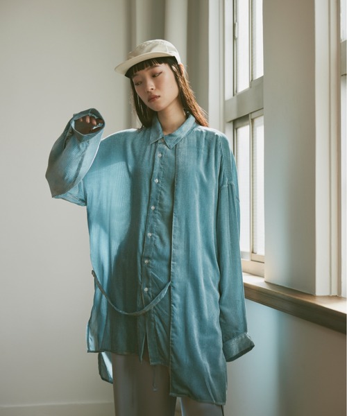 Utusiyo(ウツシヨ)の「corduroy shirt 哀愁(シャツ/ブラウス・メンズ・ブラック/ブルー・FREE)」の7枚目の写真