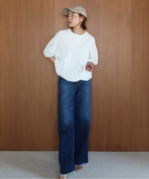 CREDONA（クレドナ）の「デニムワイドパンツBLU（デニムパンツ・レディース・ブルー・SMALL/MEDIUM/X-SMALL）」の11枚目の写真