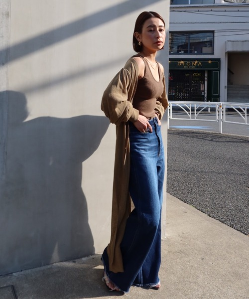 CREDONA（クレドナ）の「デニムワイドパンツBLU（デニムパンツ・レディース・ブルー・SMALL/MEDIUM/X-SMALL）」の16枚目の写真